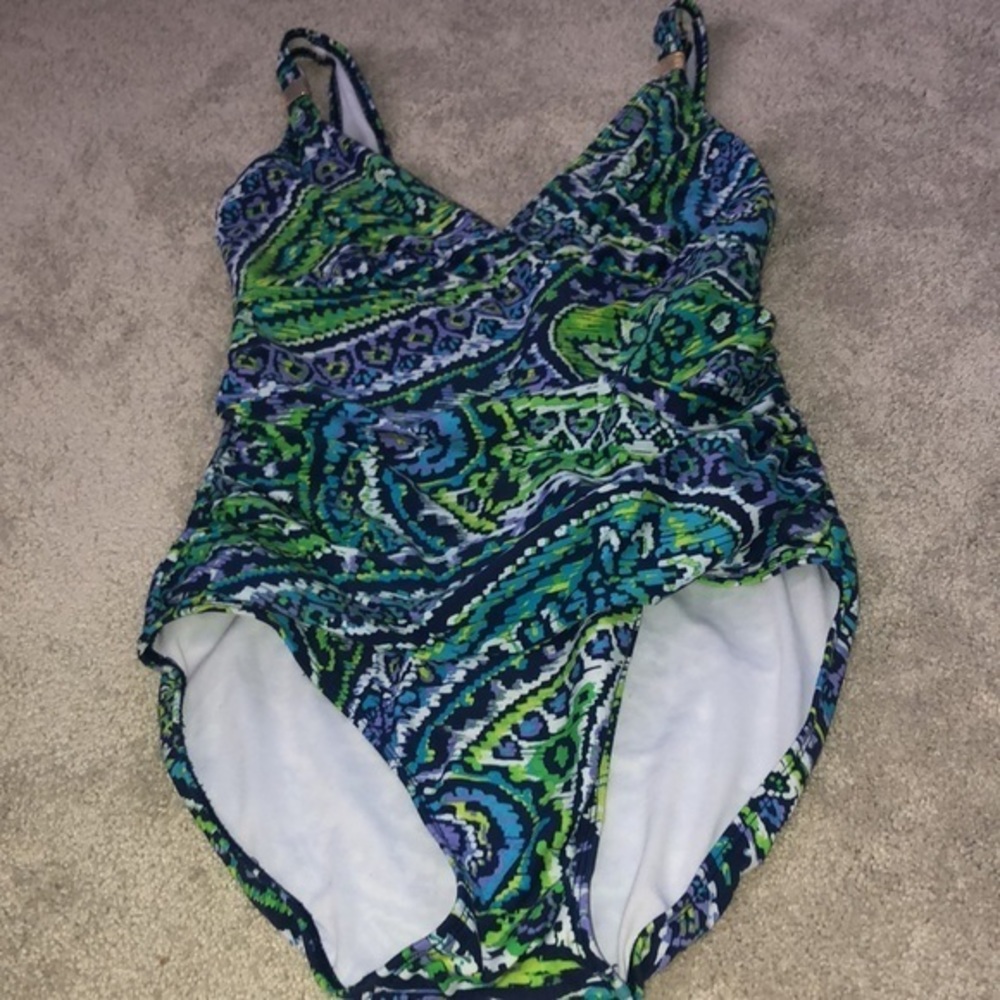 Lauren Ralph Lauren One Piece Swimsuit Small - Picture 11 of 16
